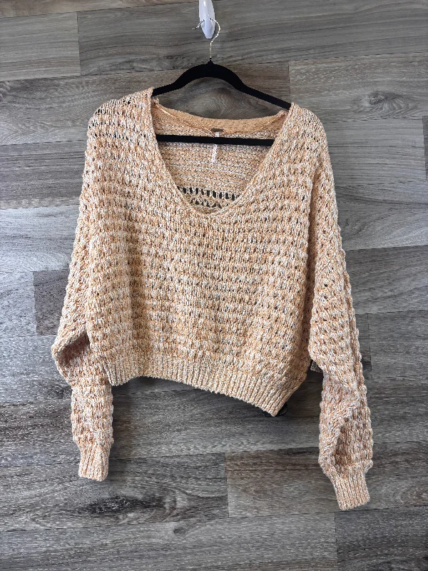 Sweater By Free People In Yellow, Size: Xs