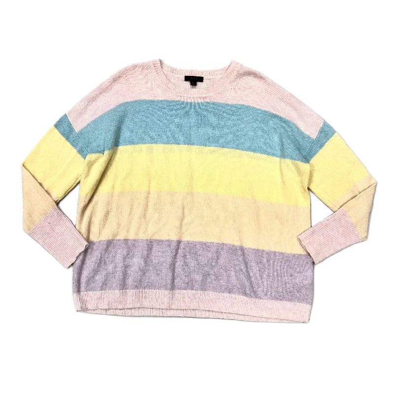 Sweater By J. Crew In Striped Pattern, Size: L