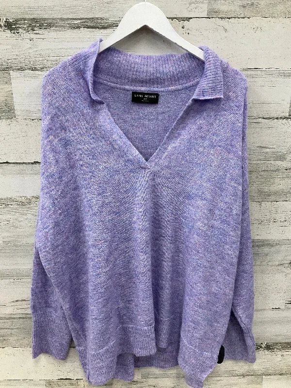 Sweater By Lane Bryant In Purple, Size: 3x