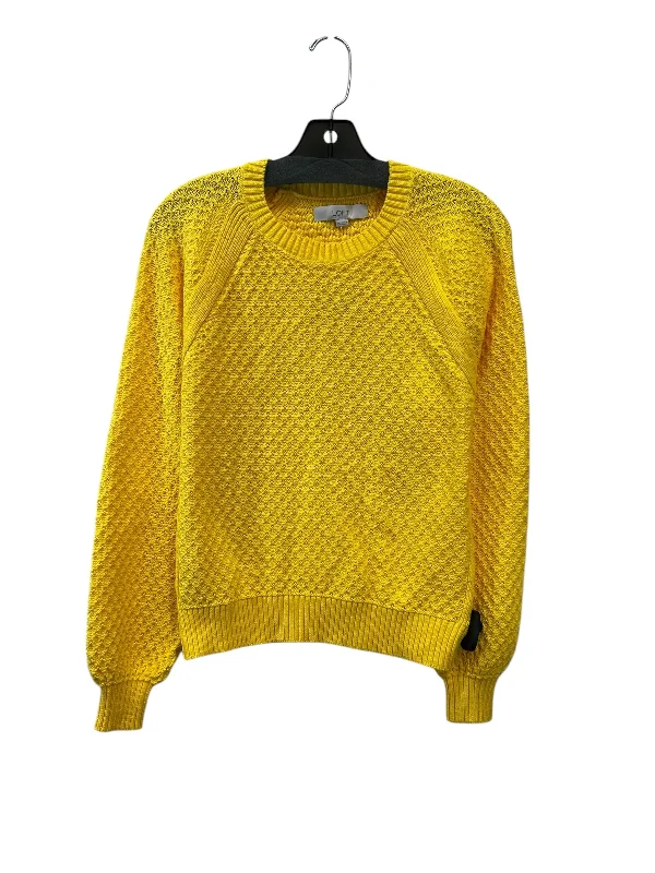 Sweater By Loft In Yellow, Size: Xs