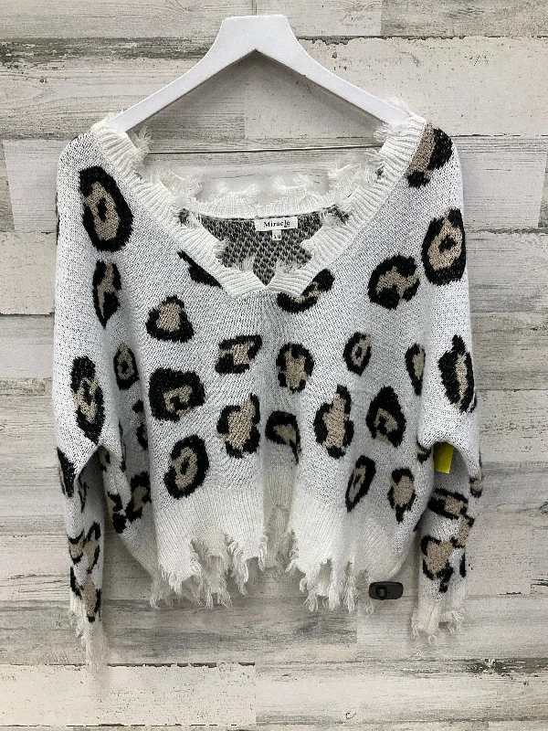 Sweater By Miracle In Animal Print, Size: S