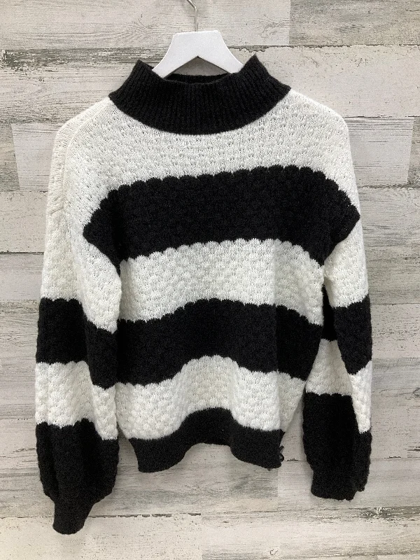 Sweater By Nine West In Black & White, Size: S