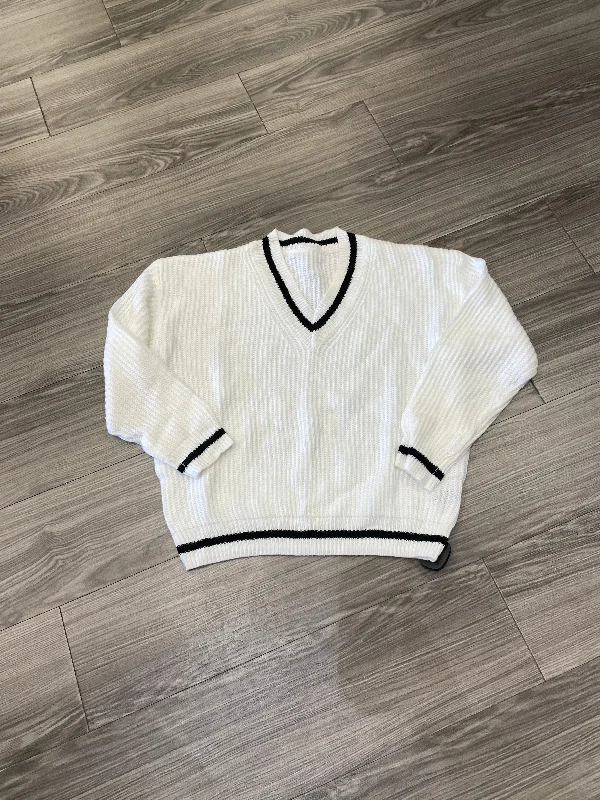 Sweater By Shein In Black & White, Size: M