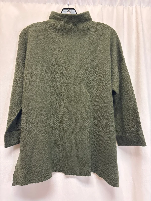 Sweater By Tahari By Arthur Levine In Green, Size: Xl