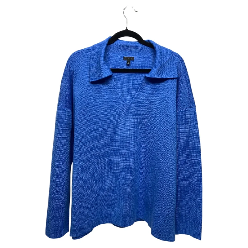 Sweater By Talbots In Blue, Size: 2x