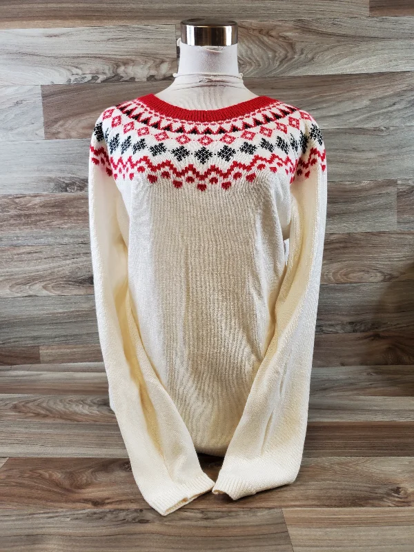 Sweater By Talbots In Cream, Size: M