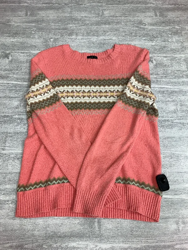 Sweater By Talbots In Peach, Size: S