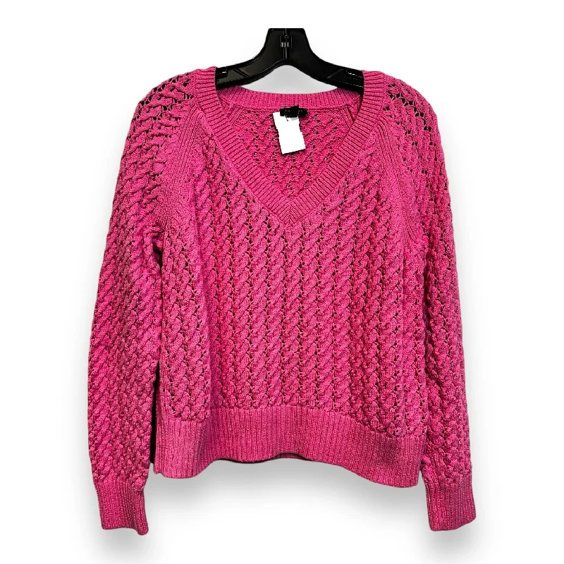 Sweater By Talbots In Pink, Size: L