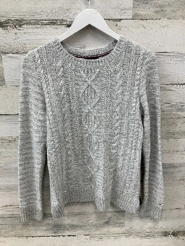 Sweater By Tommy Hilfiger In Grey, Size: S