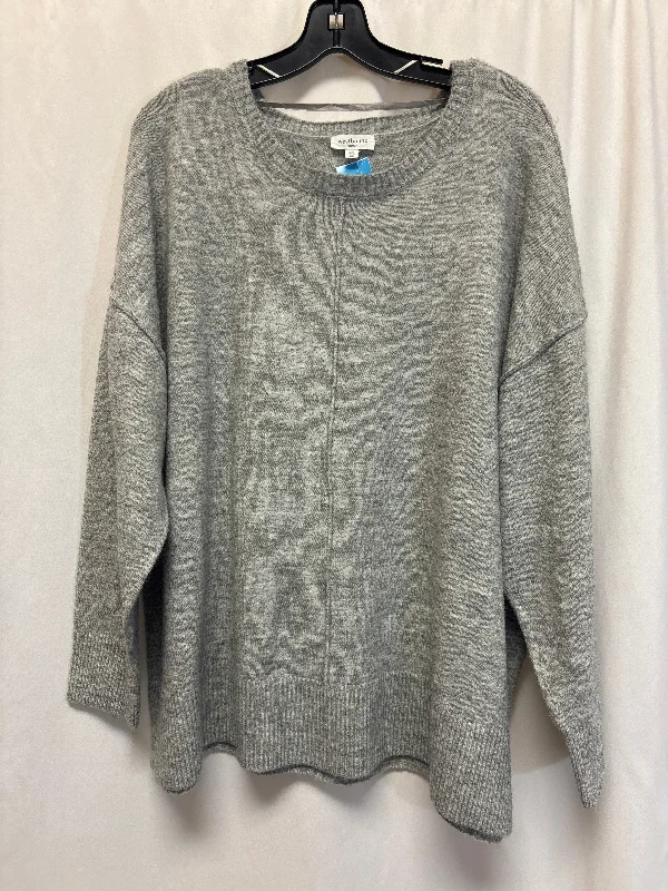 Sweater By West Bound In Grey, Size: 2x