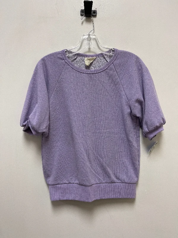 Sweater Short Sleeve By Clothes Mentor In Purple, Size: Xs