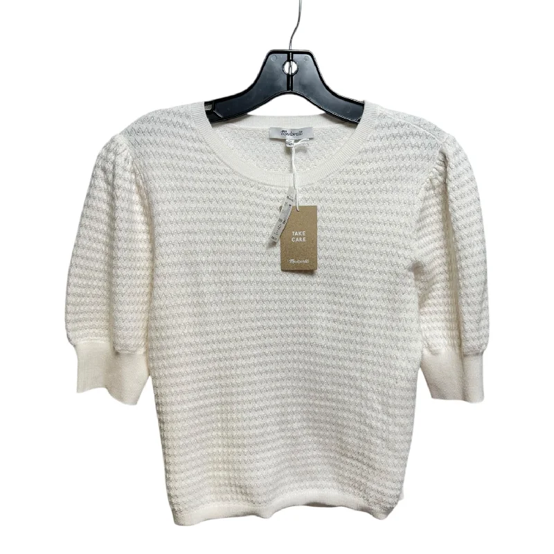 Wool & Silk Sweater By Madewell In Cream, Size: Xs