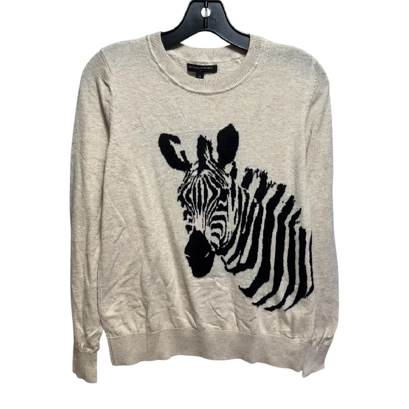 Zebra Sweater By Banana Republic In Zebra Print, Size: M