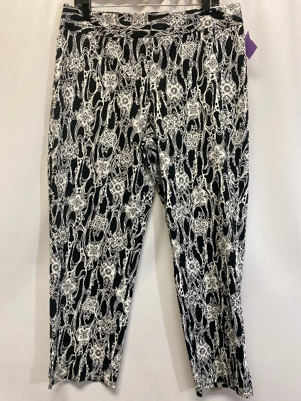 Black & White Pants Dress Kim Rogers, Size 14