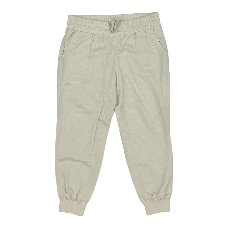 CREAM PANTS JOGGERS by LASCANA Size:MEDIUM