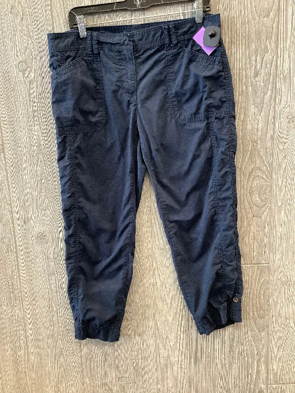 Navy Pants Cropped Tommy Hilfiger, Size 10