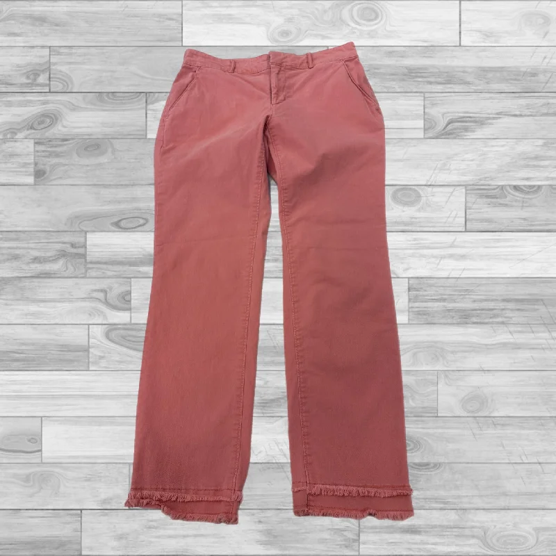 Pink Pants Ankle Loft, Size 2