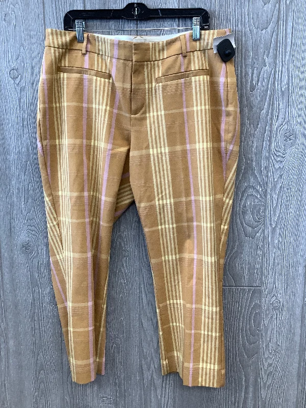 Plaid Pattern Pants Dress Anthropologie, Size 16