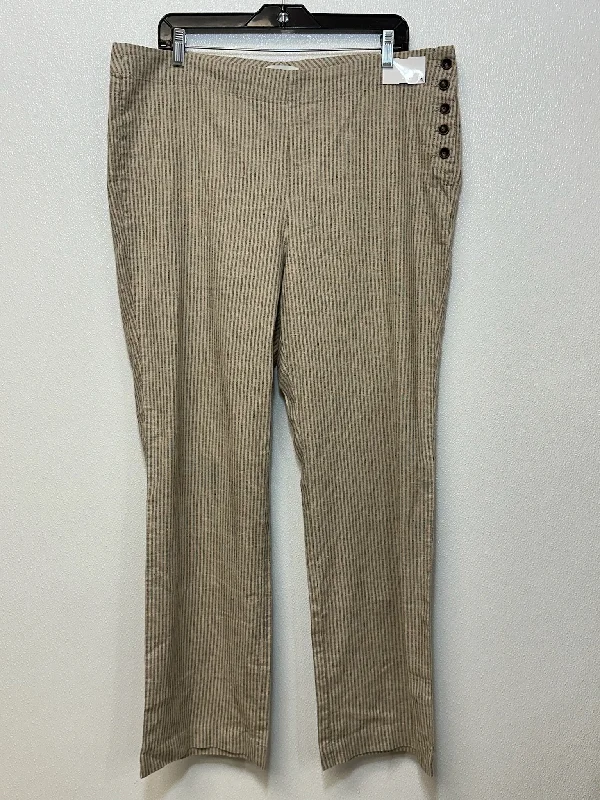 Striped Pants Linen Sundance, Size 16