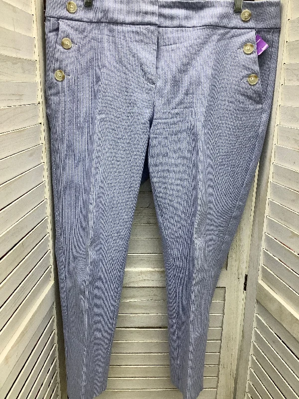 Striped Pattern Pants Cargo & Utility Loft, Size 10