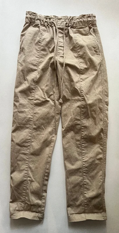 Tan Pants Ankle Loft, Size S