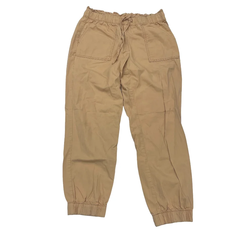 TAN PANTS LINEN by LOFT Size:M