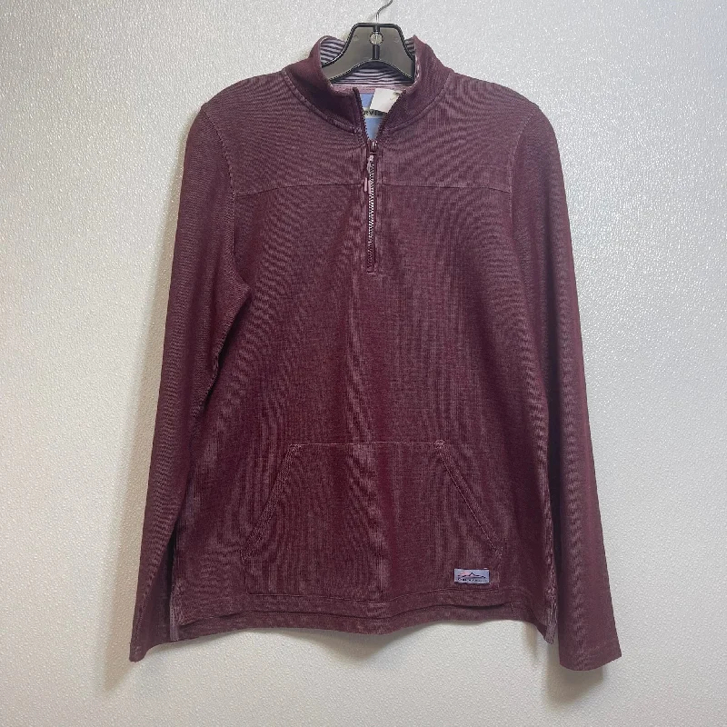 Top Long Sleeve Basic By Orvis In Maroon, Size: S