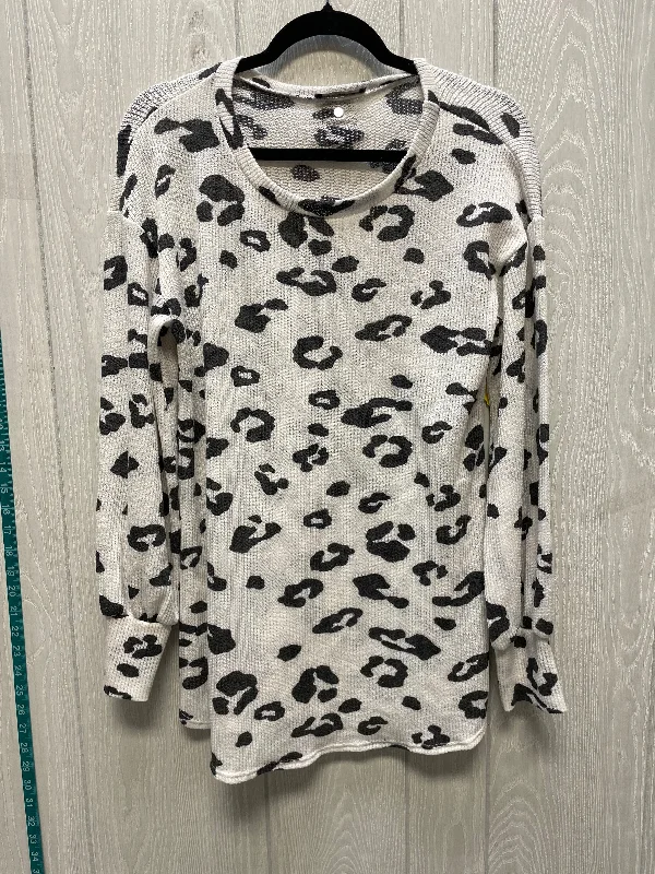 Top Long Sleeve By Bombom In Animal Print, Size: L