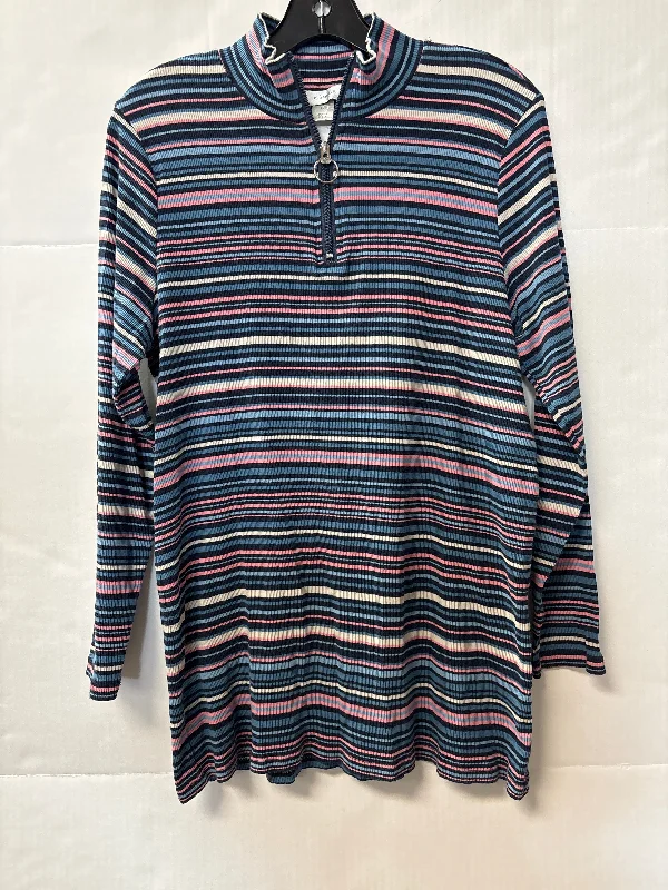 Top Long Sleeve By Cj Banks In Blue, Size: 1x