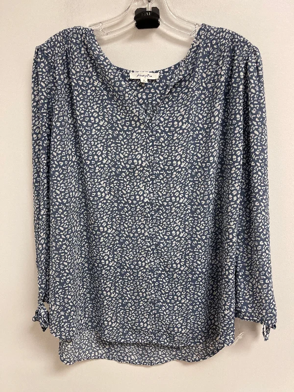 Top Long Sleeve By Clothes Mentor In Blue, Size: Xl