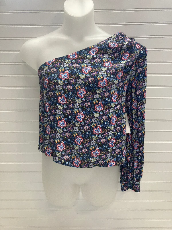 Top Long Sleeve By Frame In Floral Print, Size: L