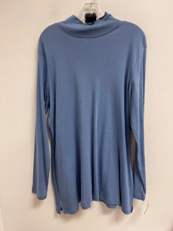 Top Long Sleeve By Isabella Bird In Blue, Size: Xl