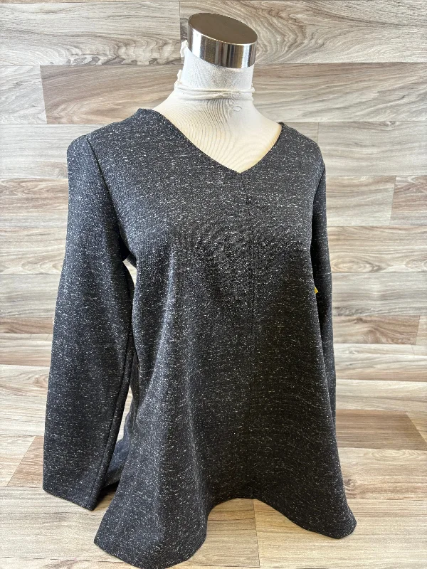 Top Long Sleeve By J. Jill In Grey, Size: S