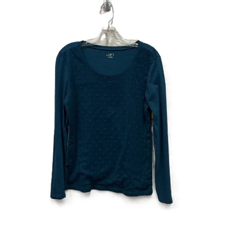 Top Long Sleeve By Loft In Blue, Size: M