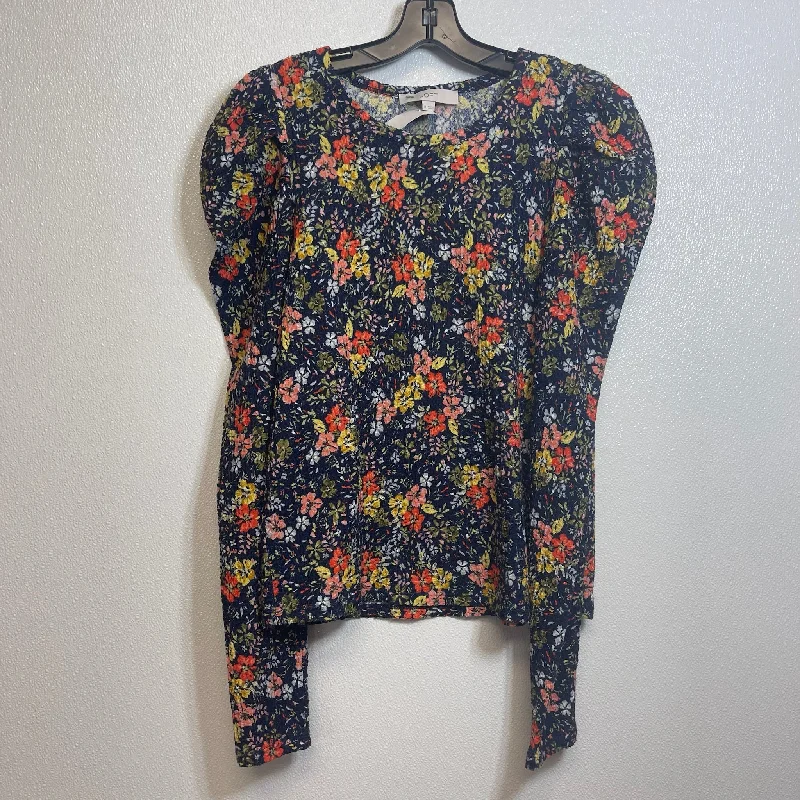 Top Long Sleeve By Loft O In Floral, Size: M