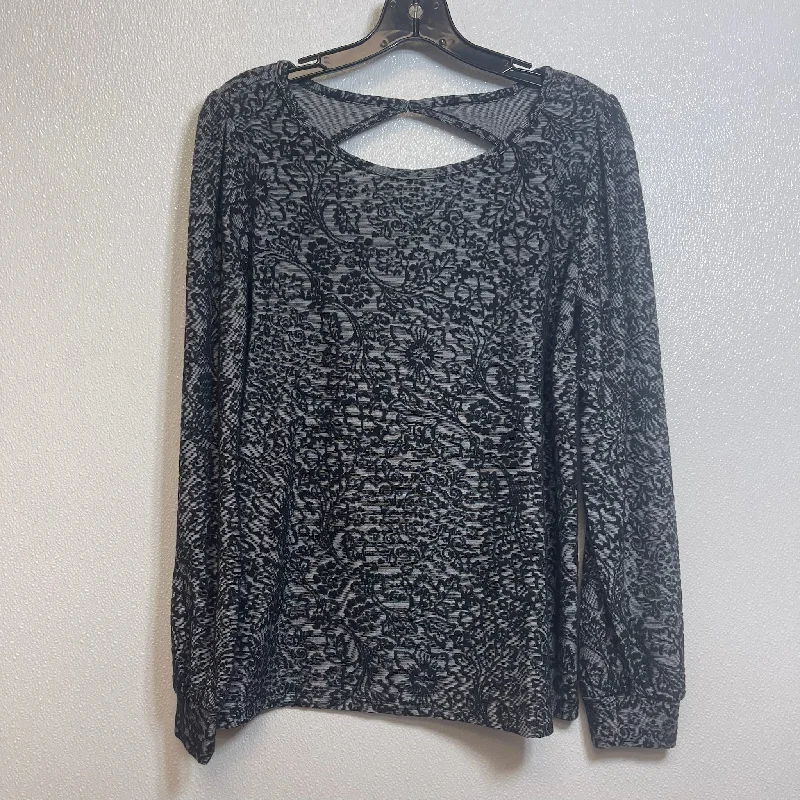 Top Long Sleeve By Loft O In Print, Size: M