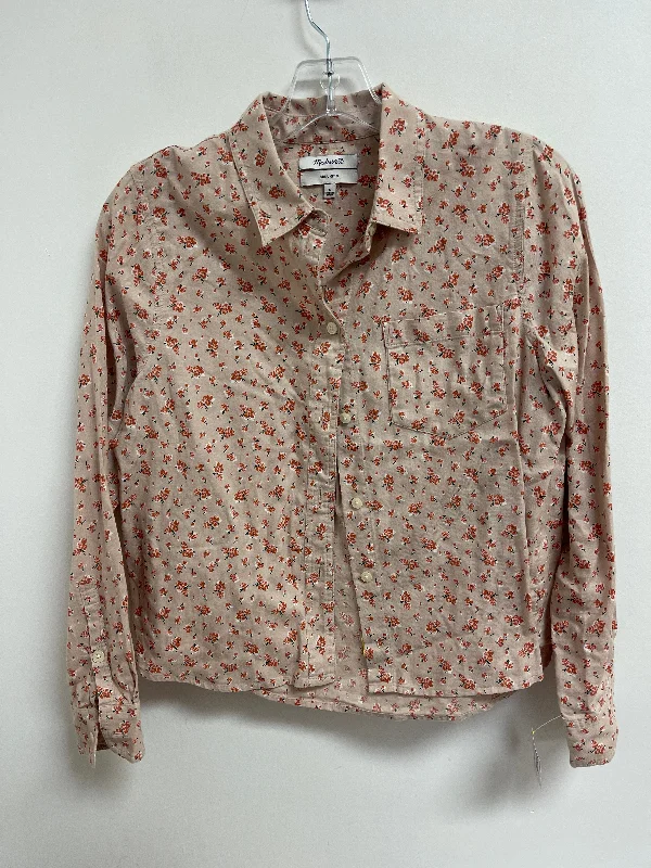 Top Long Sleeve By Madewell In Floral Print, Size: S