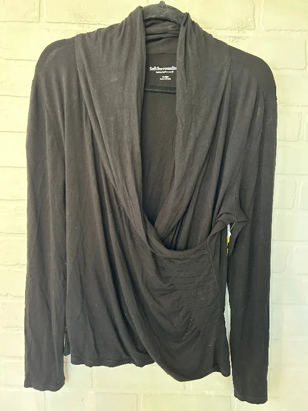 Top Long Sleeve By Soft Surroundings In Black, Size: Xl