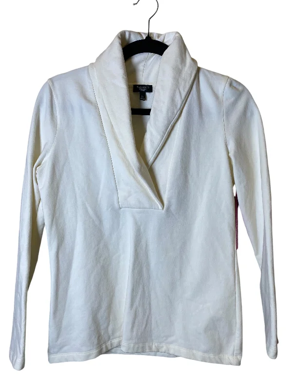 Top Long Sleeve By Talbots In Cream, Size: S