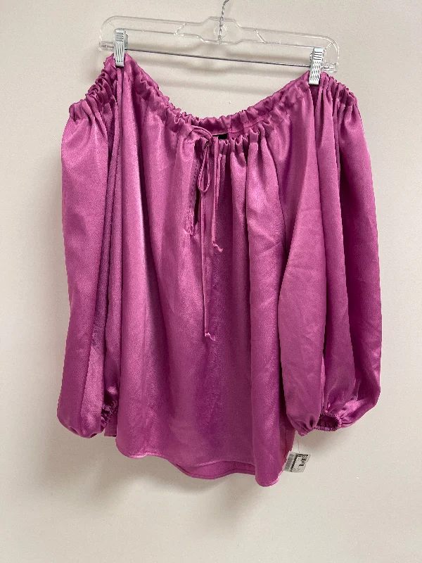 Top Long Sleeve By Vici In Purple, Size: Xl