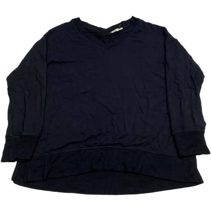 Top Long Sleeve By Workshop In Black, Size: M