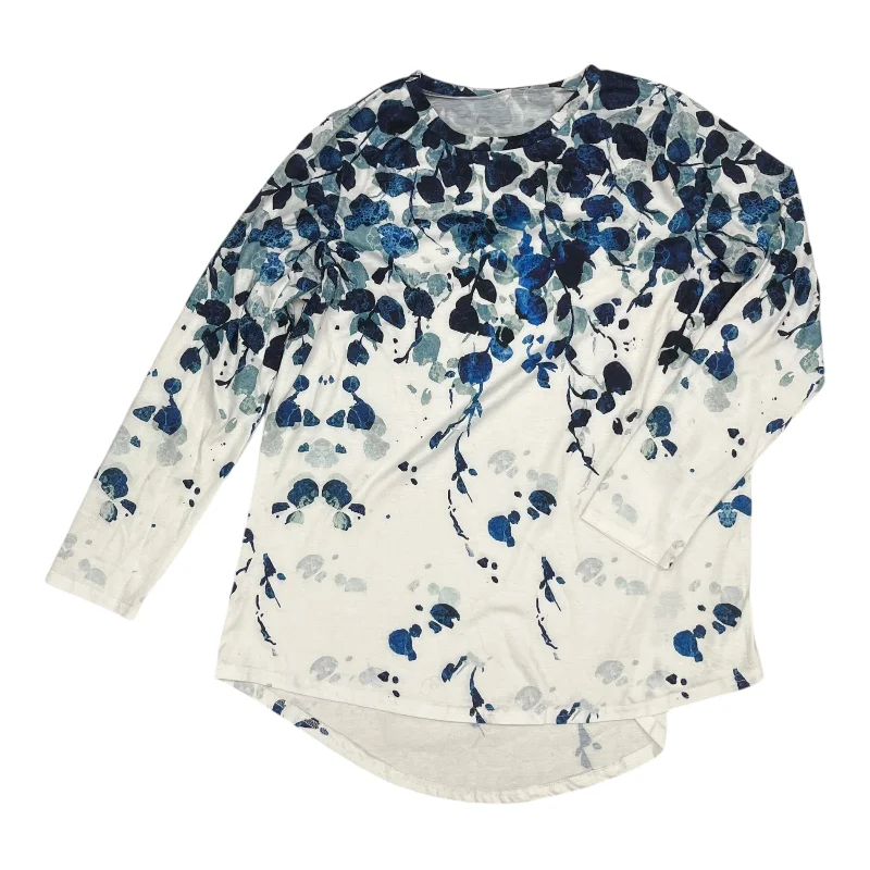 Top Ls By Cme In Blue & White, Size:1X