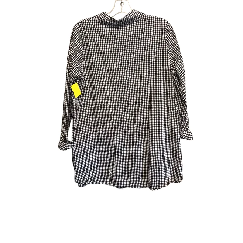 Top Ls In Checkered Pattern, Size:L