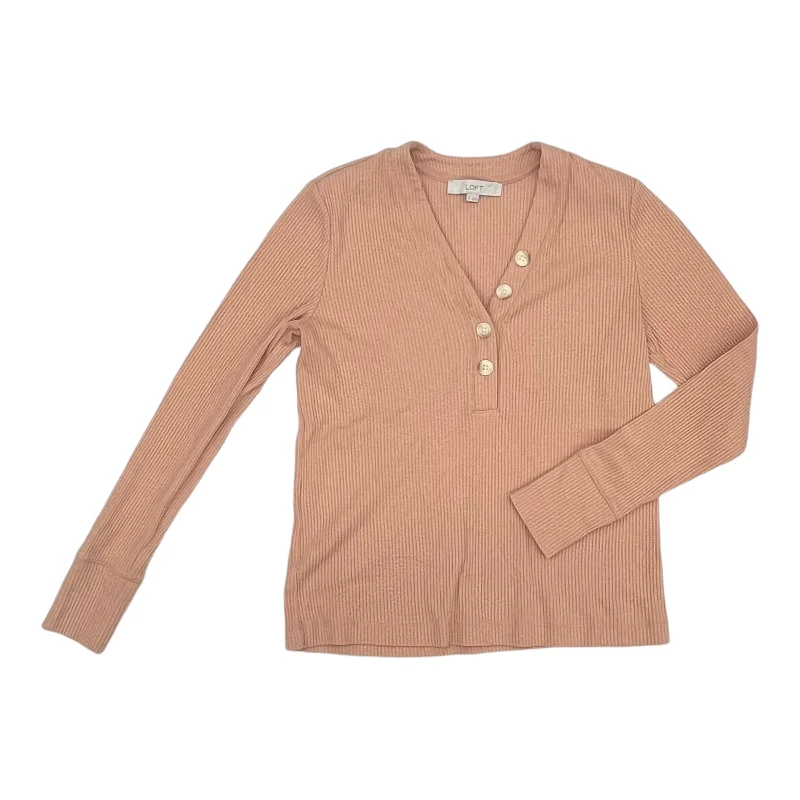 Top Ls By Loft In Peach, Size:M