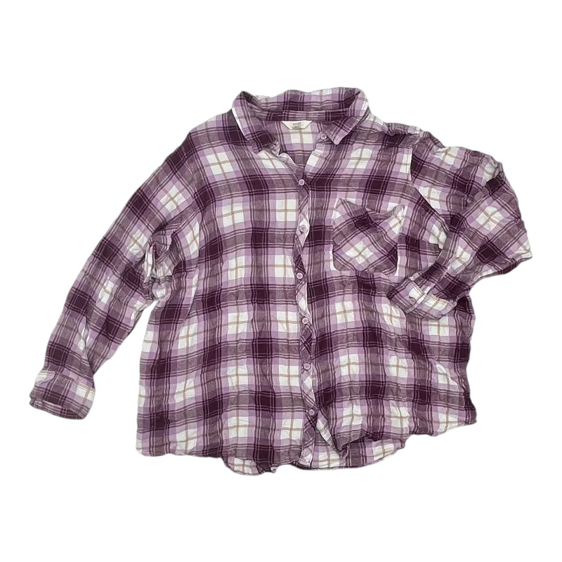 Top Ls By Terra & Sky In Purple, Size:4X